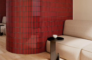 Плитка керамическая DNA Tiles Osaka Bars Red (12,5х25) арт. 133482 глянец